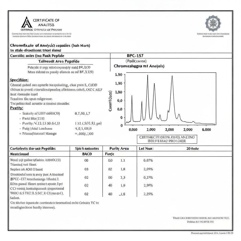 BPC-157 COA Preview
